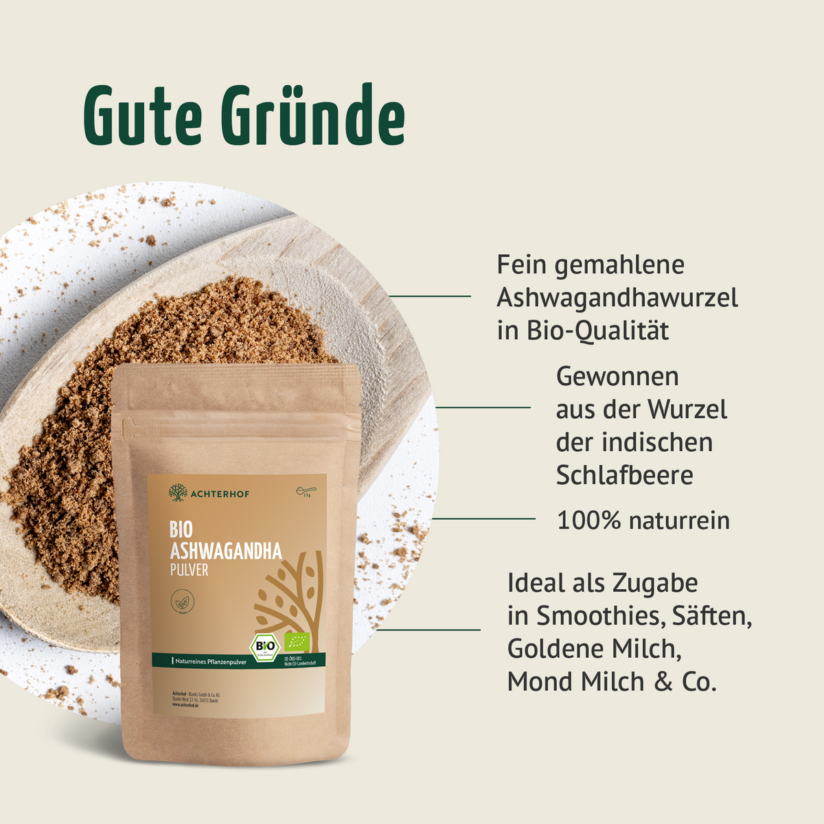 Goldene Milch Mischung 5er Set mit Vitamin D3 + K2