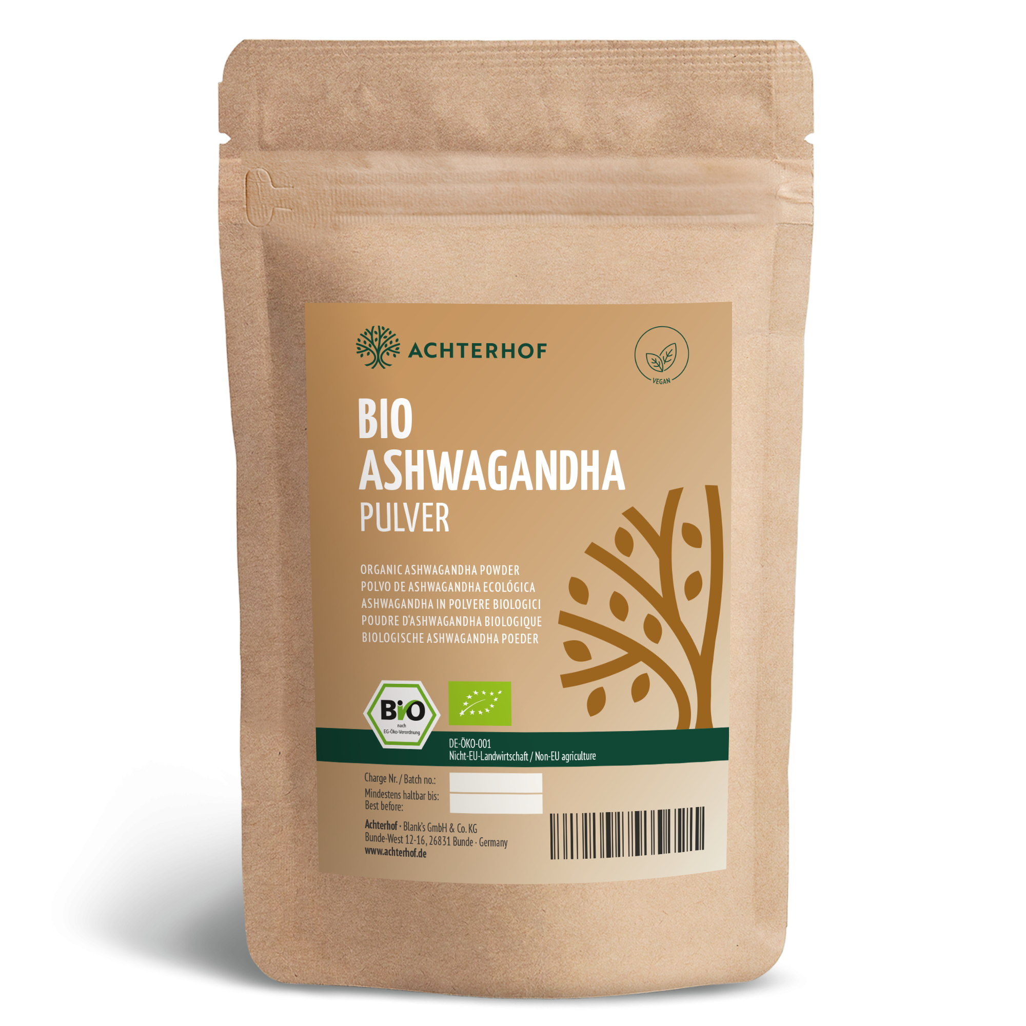 Bio Ashwagandha Pulver (250g)