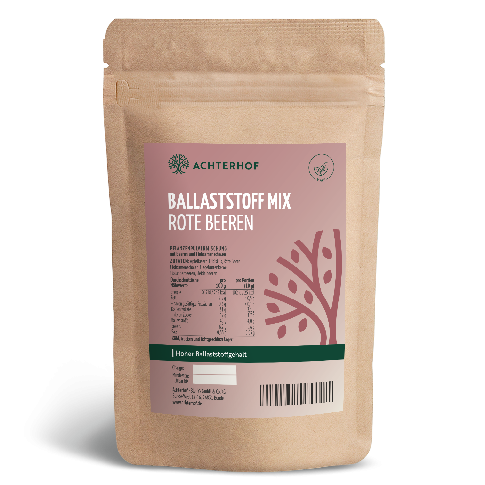 Ballaststoff Mix rote Beeren (250g)