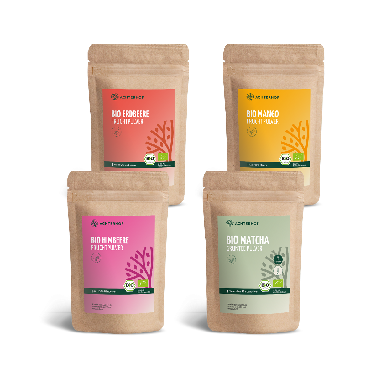Bio Matcha Fruchtpulver Set