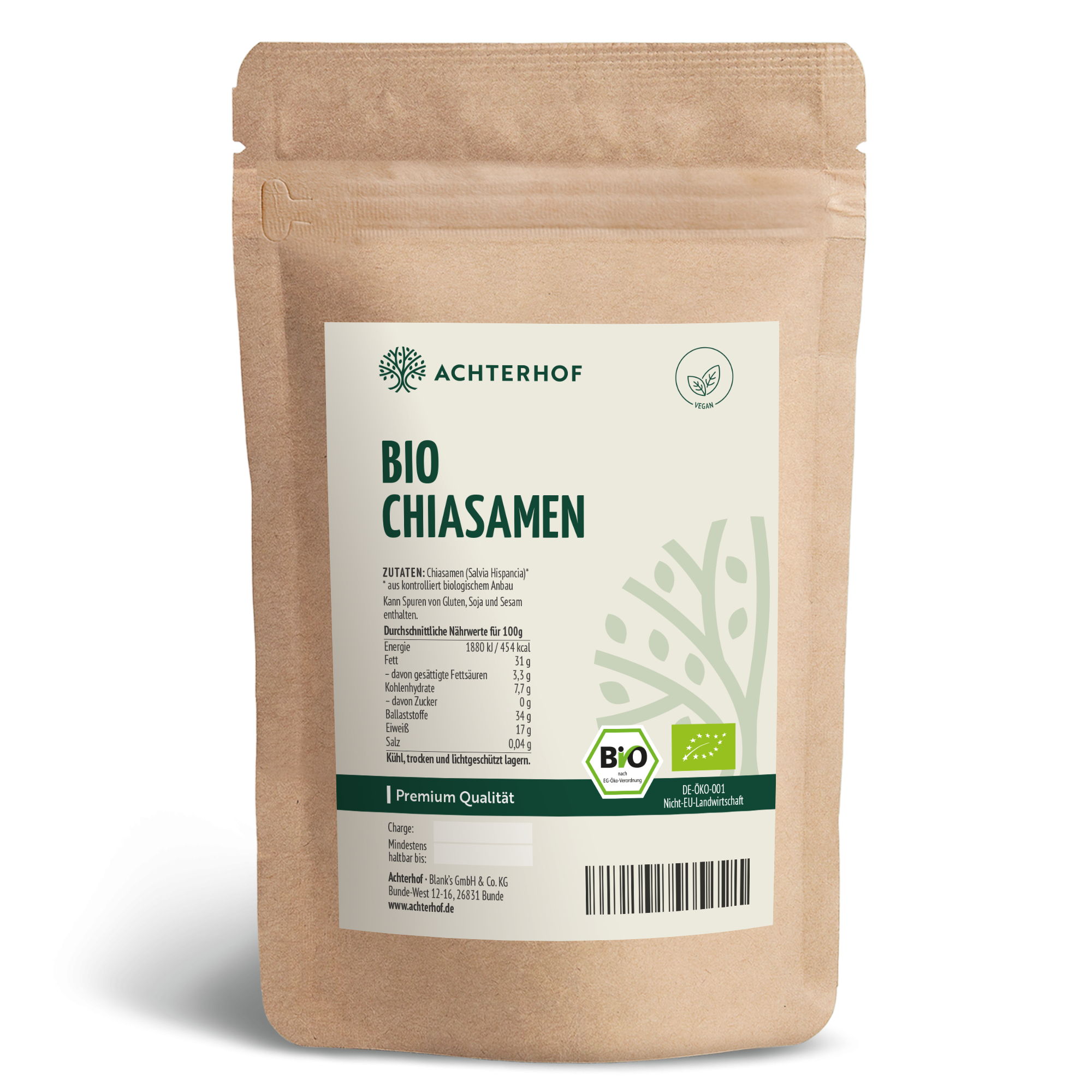 Bio Chiasamen schwarz (500g)