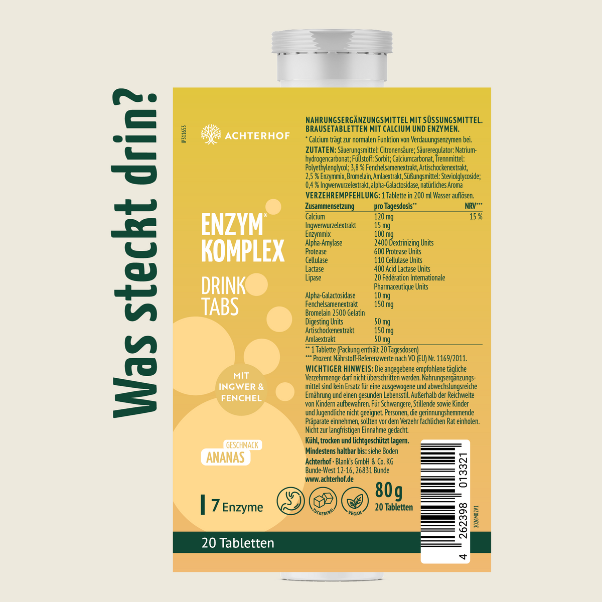 Enzymkomplex Drink Tabs (20 Brausetabletten)
