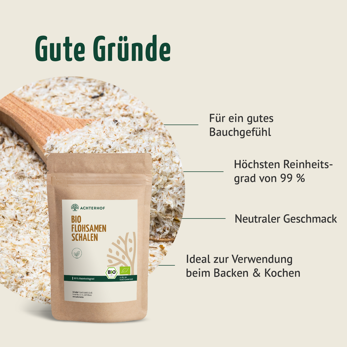 Bio Flohsamenschalen (200g)