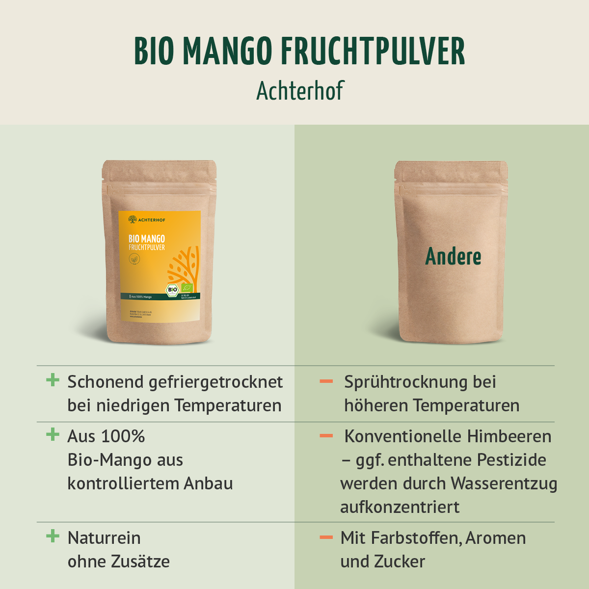 Bio Mango Fruchtpulver (100g)
