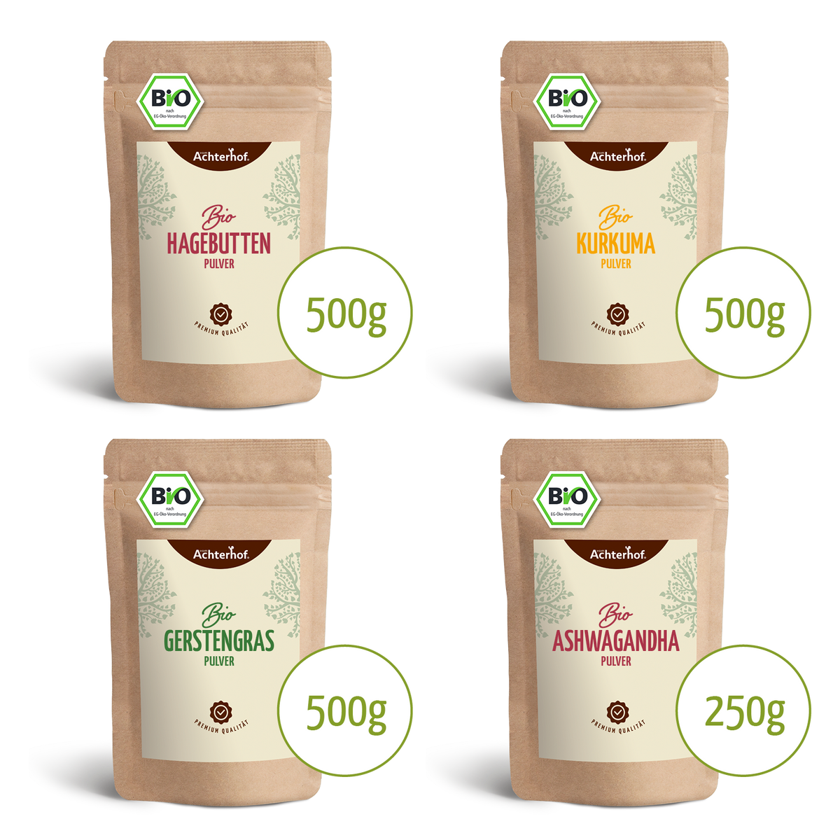 Goldene Milch Mischung 4er Bio Set