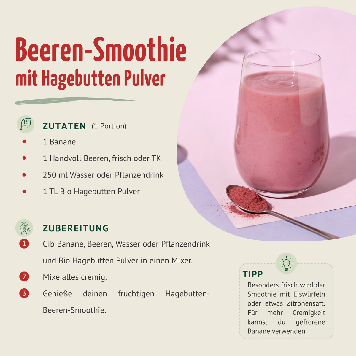 Bio Hagebutten Pulver (500g)