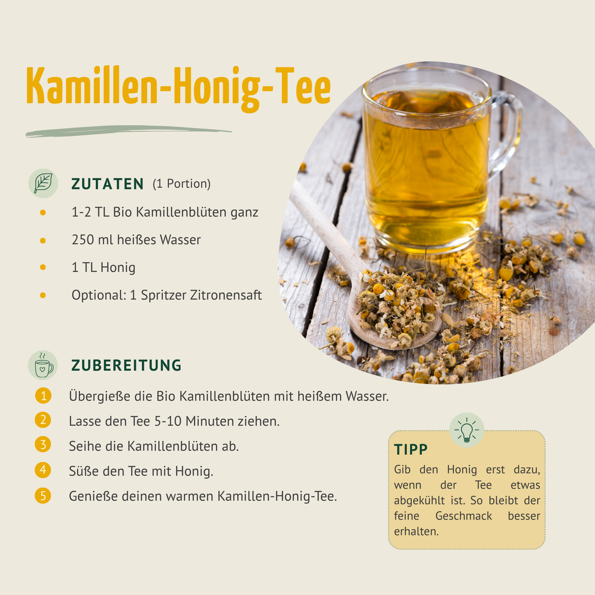 Kamillenblüten ganz Bio (1000g)