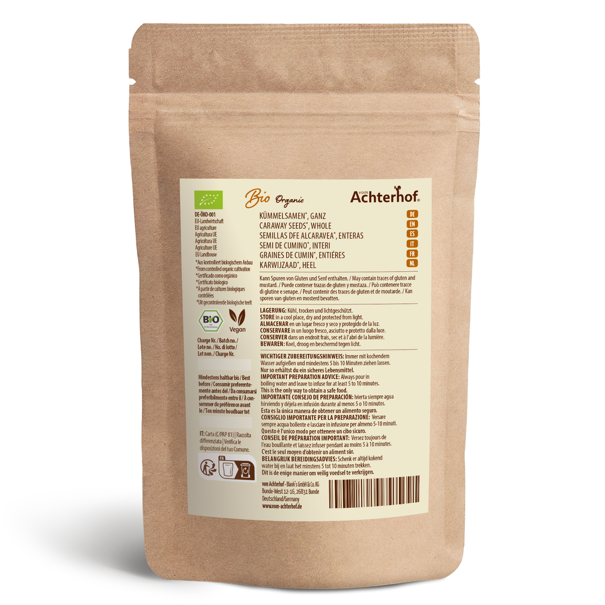 Kümmelsamen ganz Bio (250g)