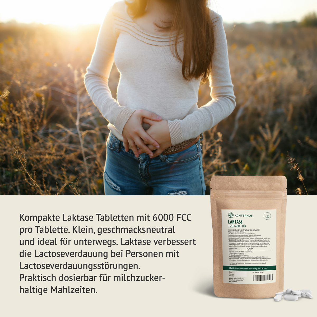 Laktase Tabletten (120 Kapseln)