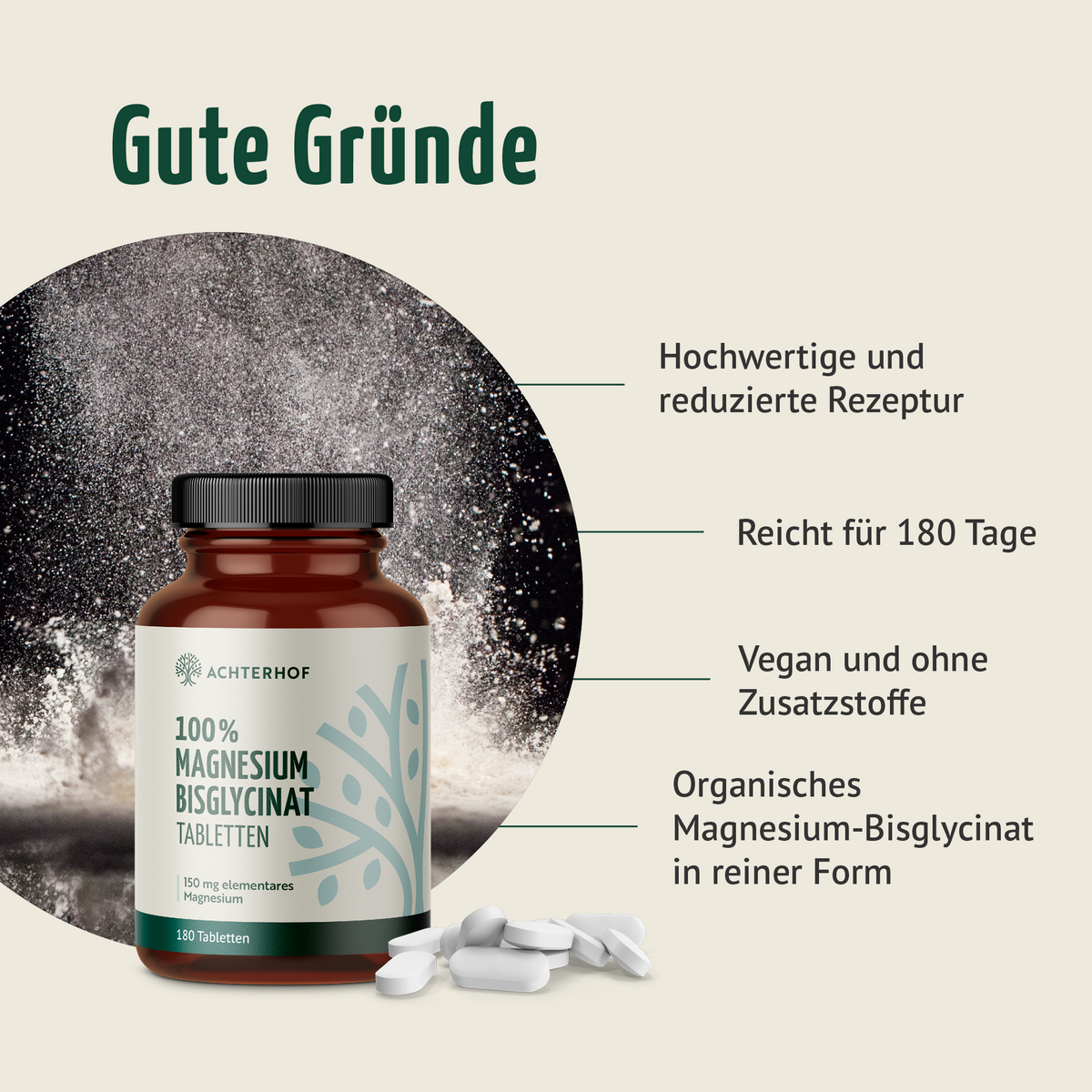 Magnesium Bisglycinat Tabletten (180 Tabletten)