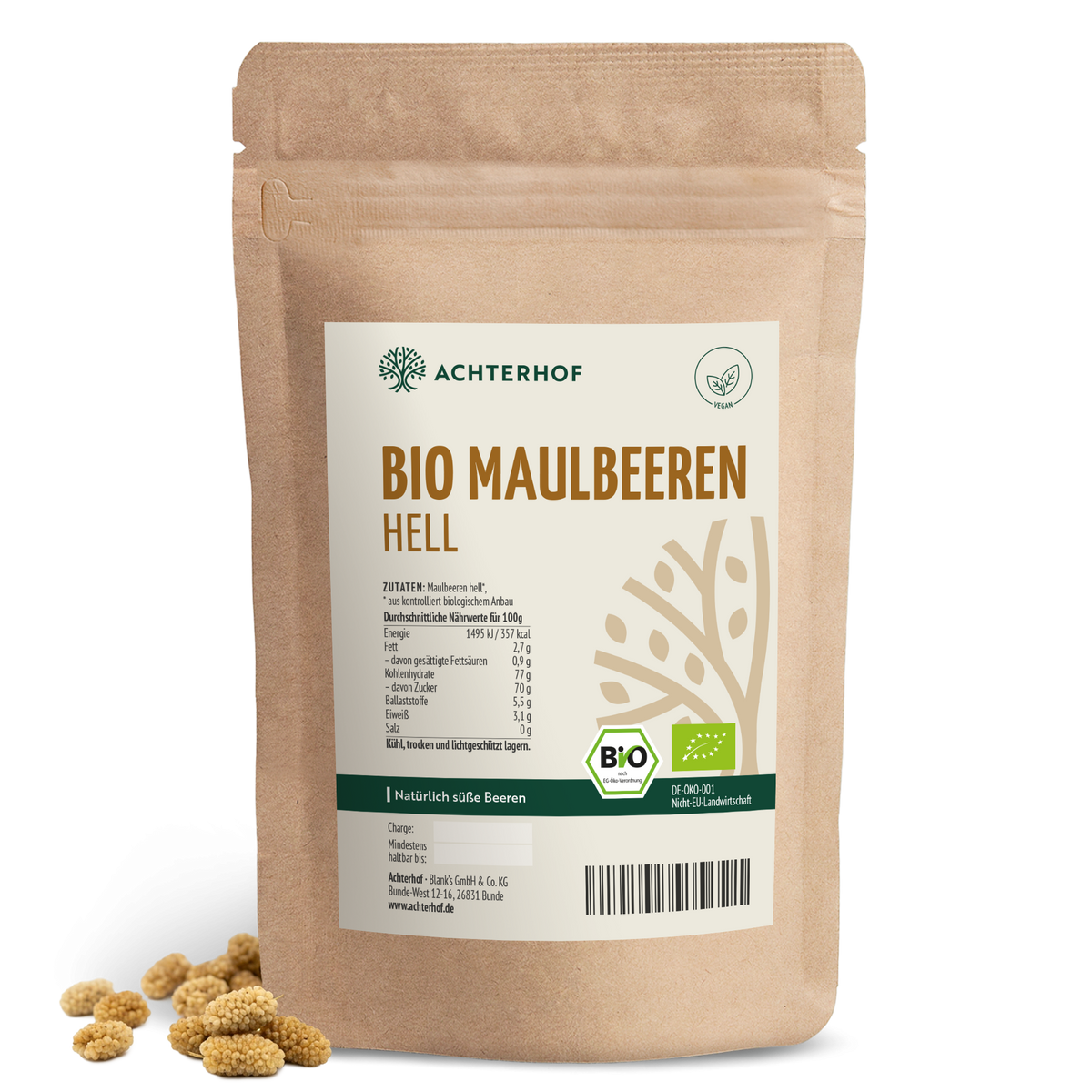 Bio Maulbeeren hell (500g)