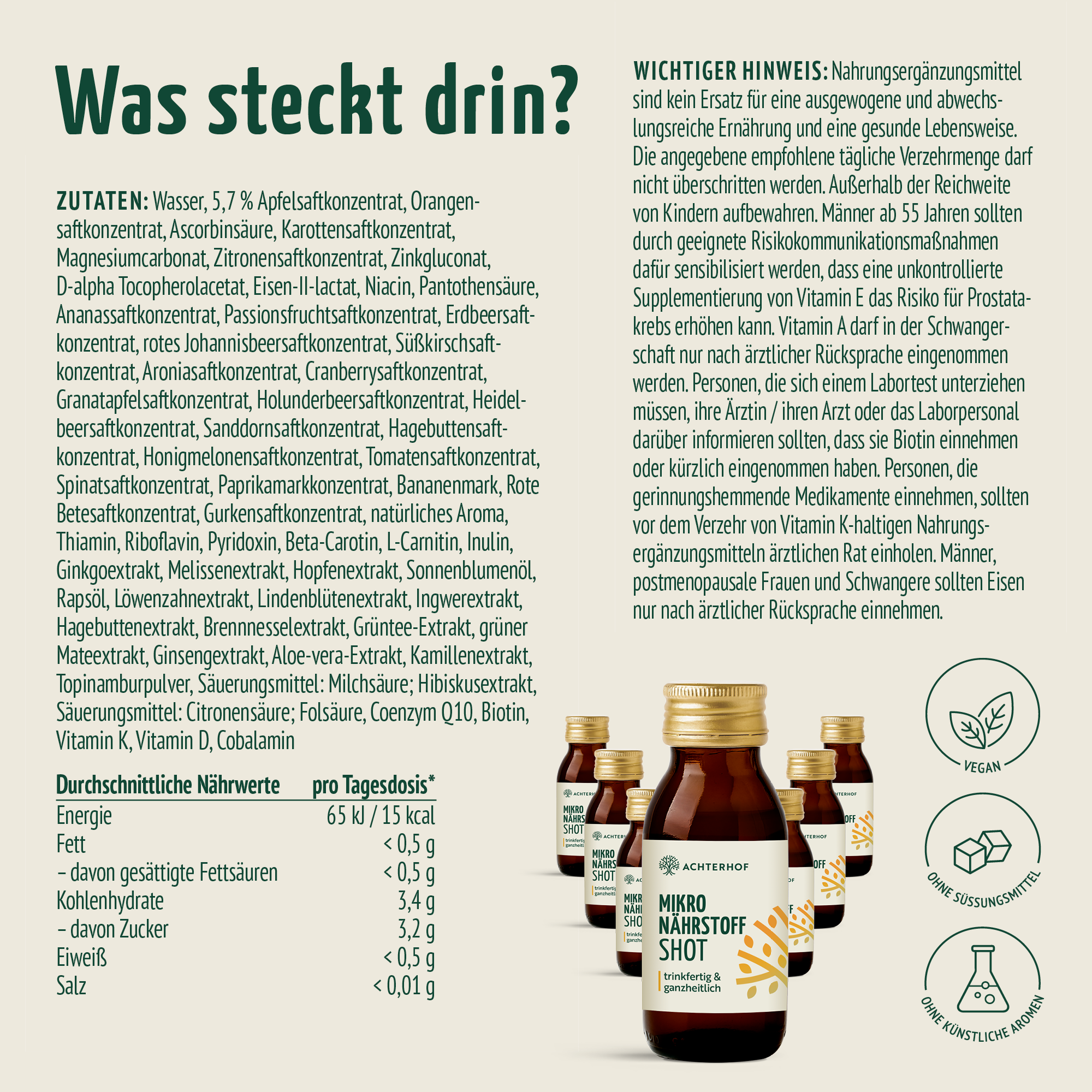 Fasten Mikronährstoff Paket