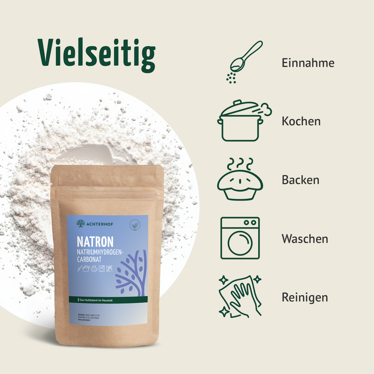Natron Natriumhydrogencarbonat 1000g