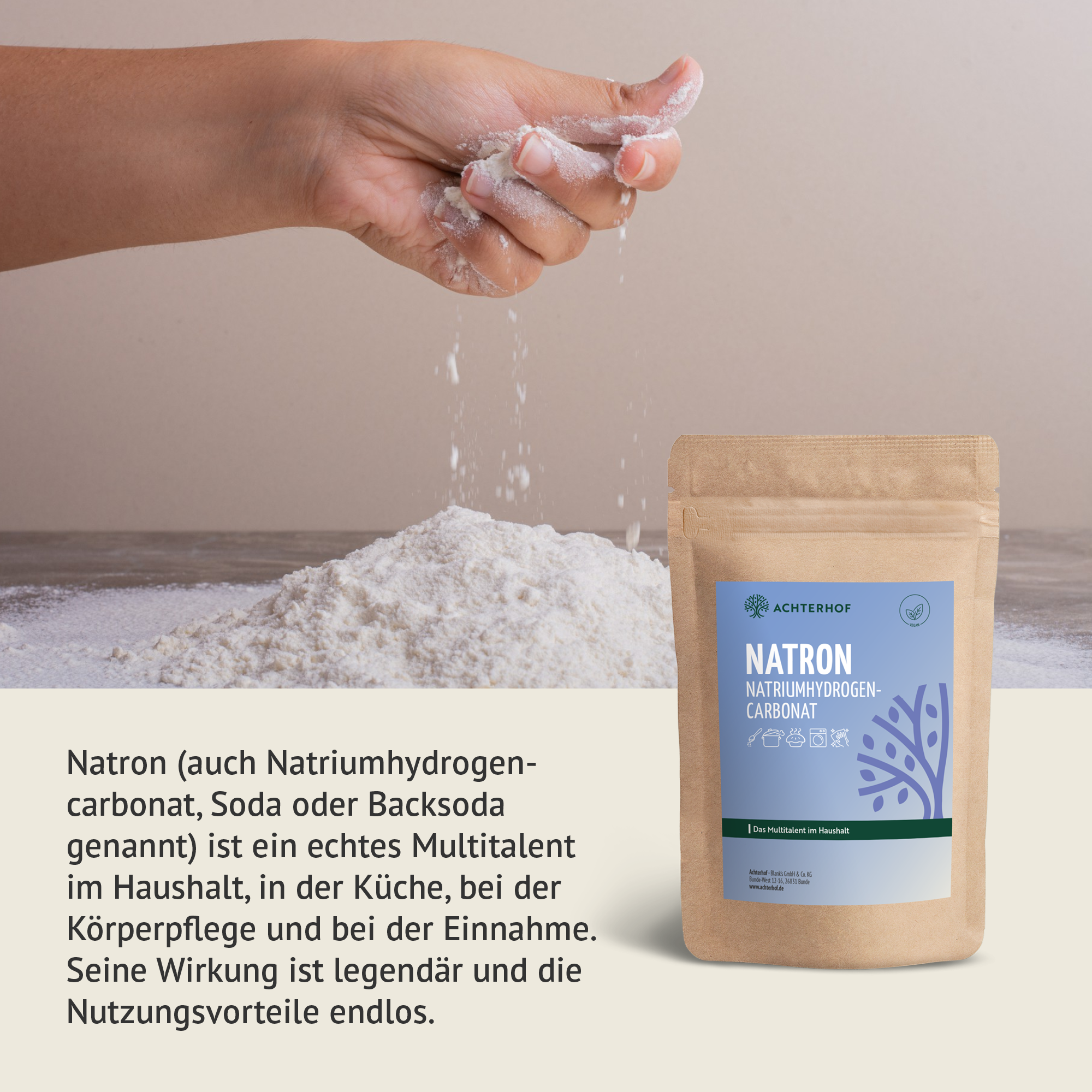 Natron Natriumhydrogencarbonat 250g