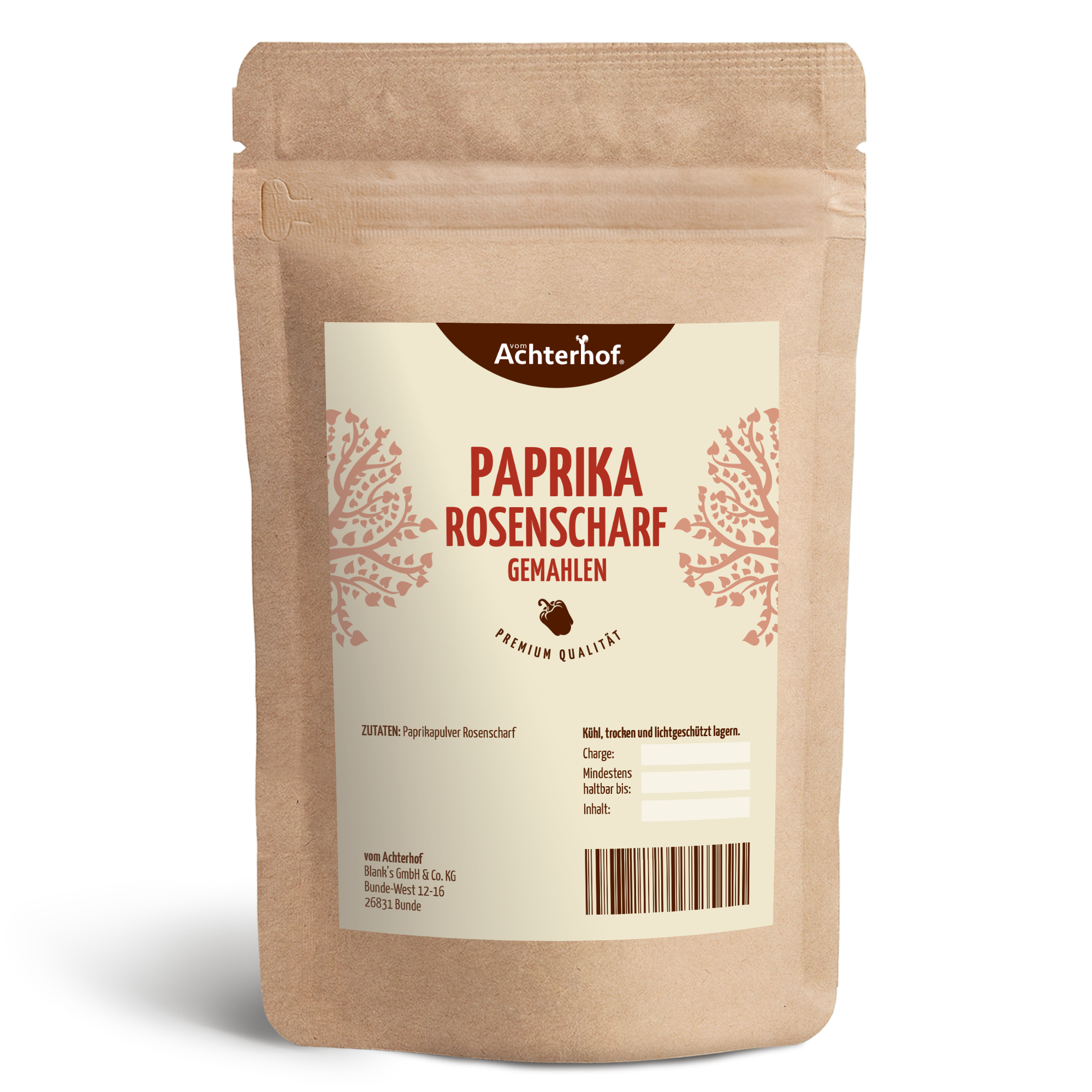 Paprika Rosenscharf gemahlen (1000g)