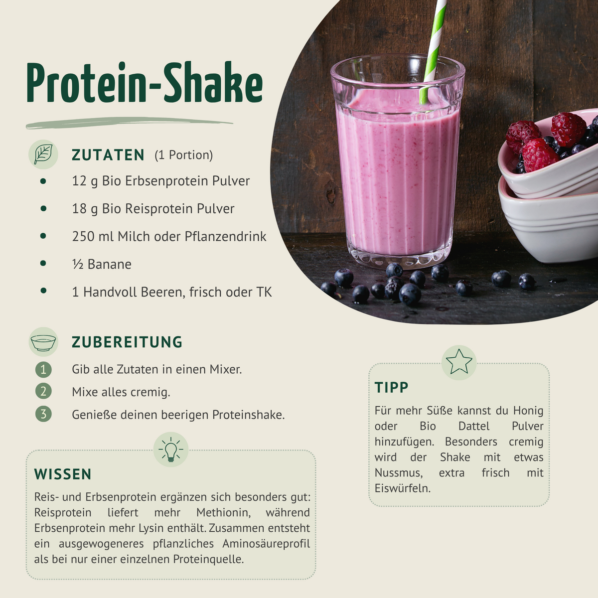 Bio Erbsenprotein Pulver (250g)