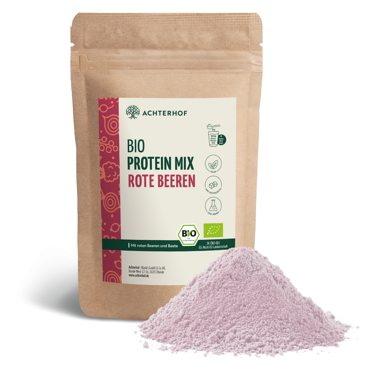 Bio Protein Mix rote Beeren (500g)