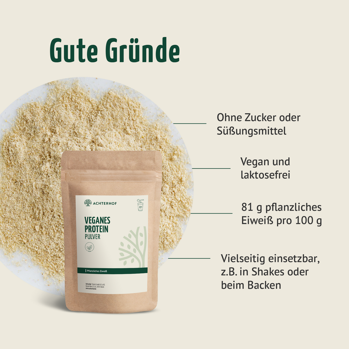 Veganes Protein Pulver (500g)