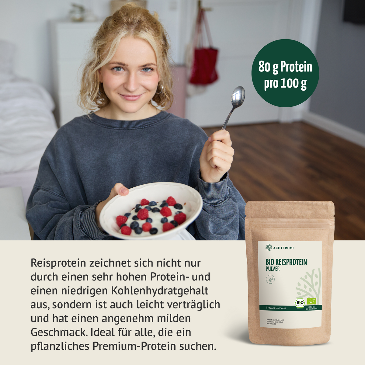 Bio Reisprotein Pulver (500g)