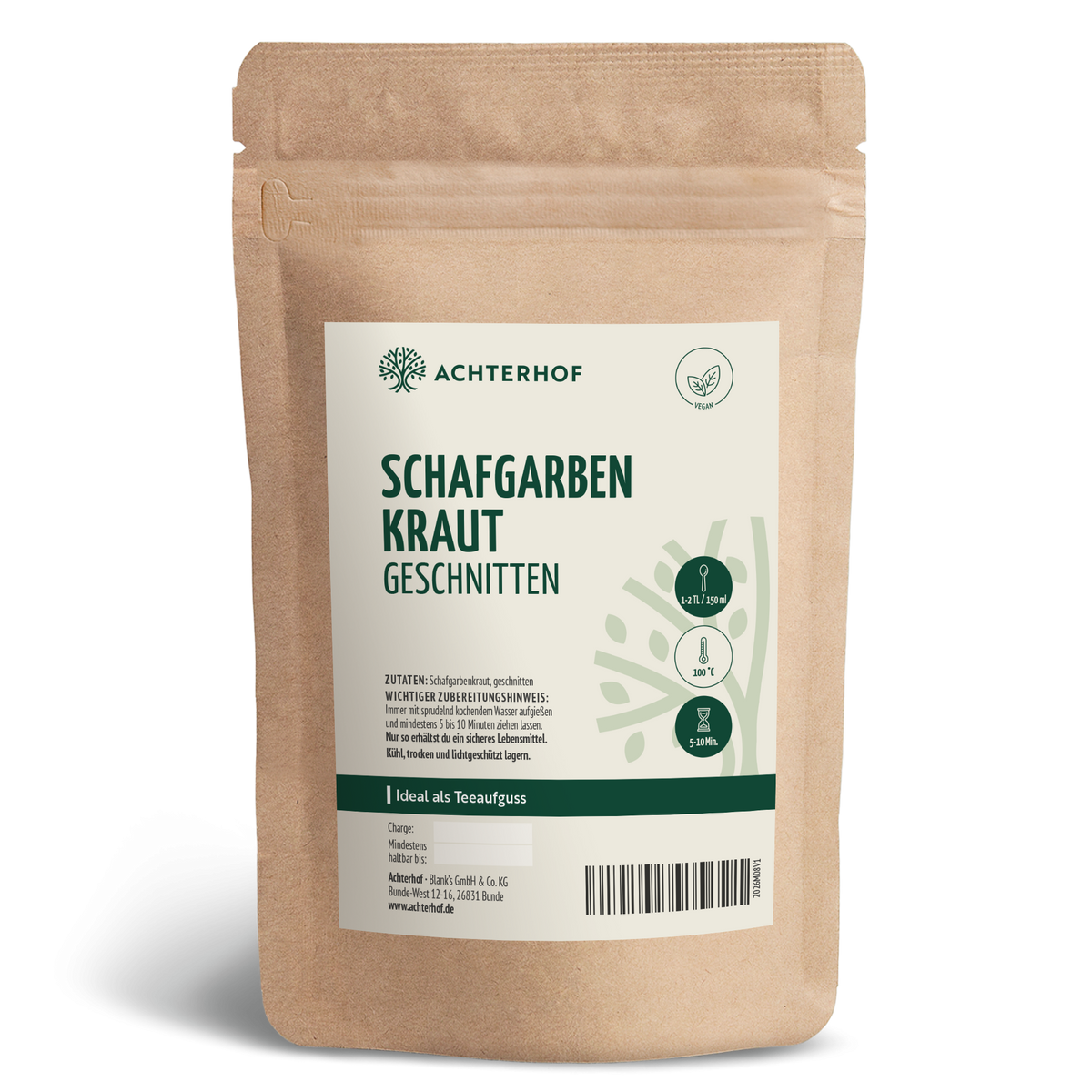 Schafgarbenkraut geschnitten (250g)