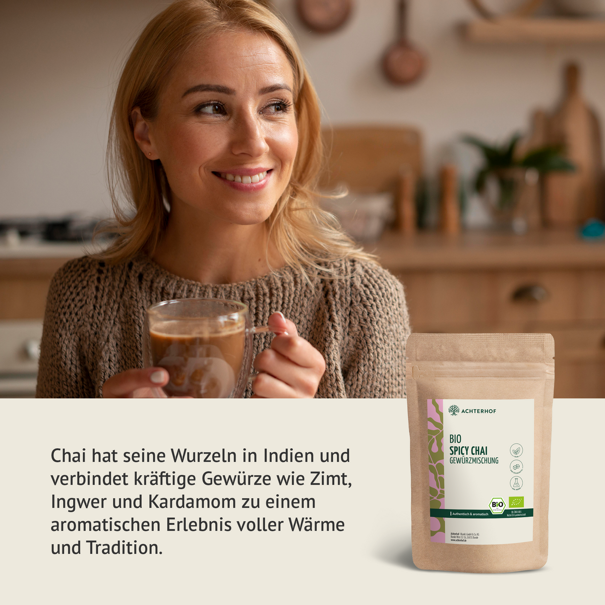 Bio Spicy Chai Gewürzmischung – zuckerfrei (500g)