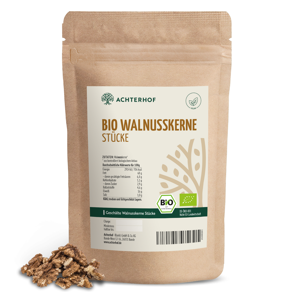 Bio Walnusskerne Stücke (500g)