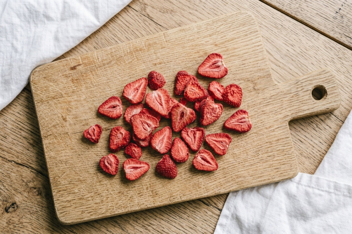 Bio Snacks von Achterhof — gefriergetrocknete Früchte und Nüsse