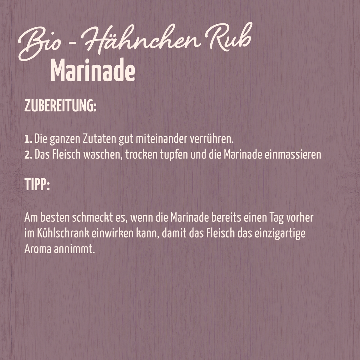 Hähnchen Rub Gewürzzubereitung Bio (100g)