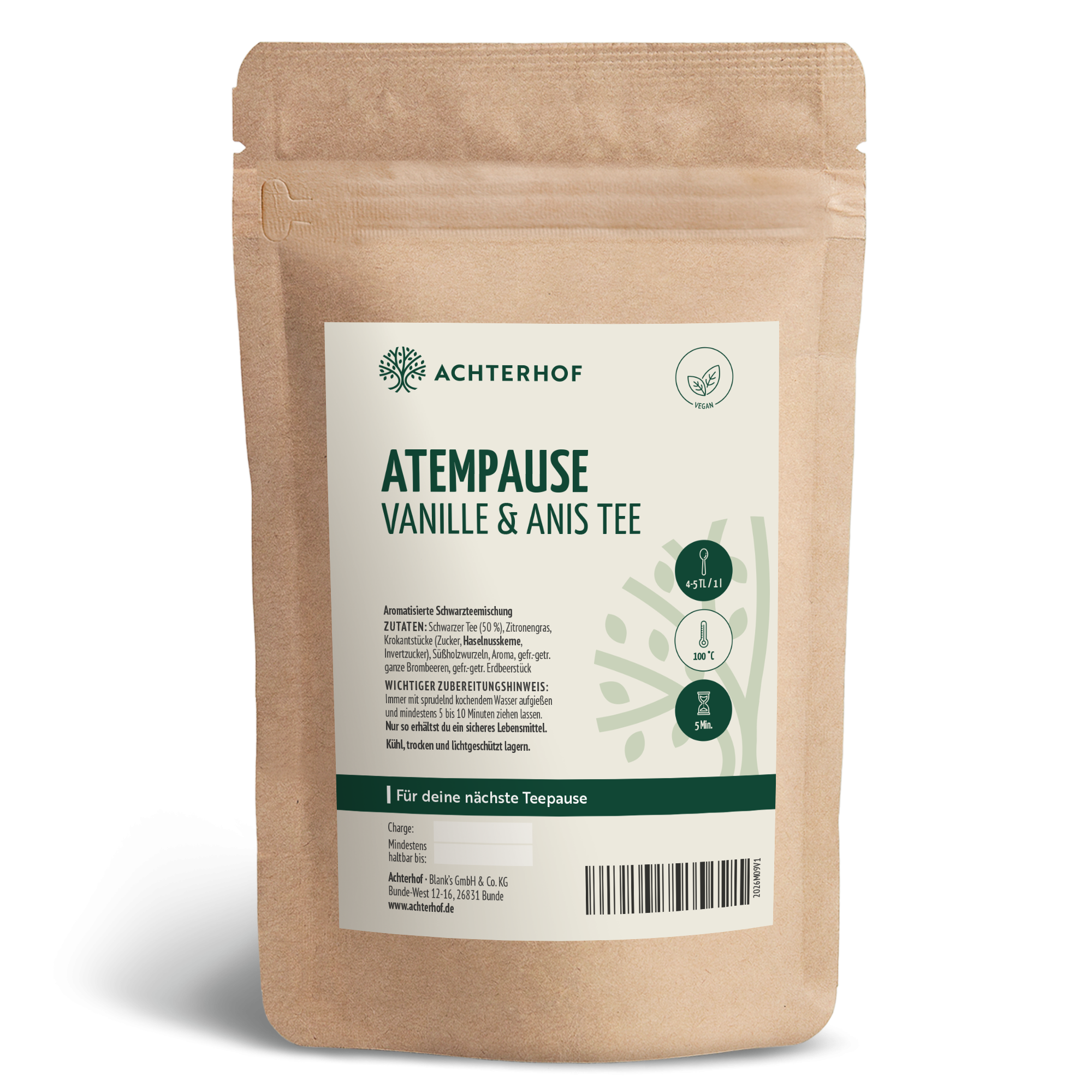 Atempause Vanille & Anis Tee (100g)