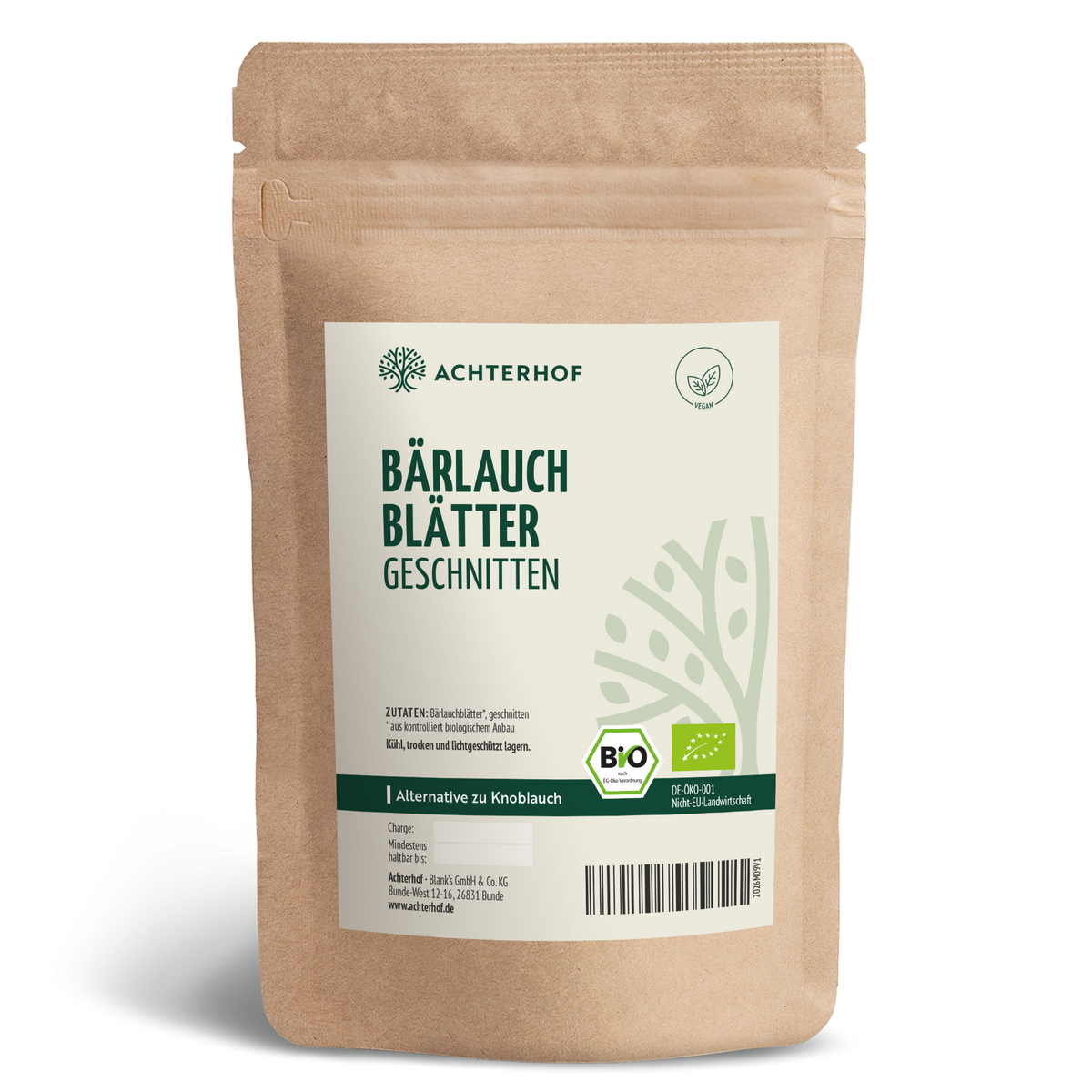 Bärlauchblätter geschnitten Bio (500g)