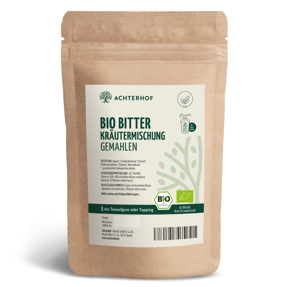 Bio Bitter Kräutermischung gemahlen (250g)