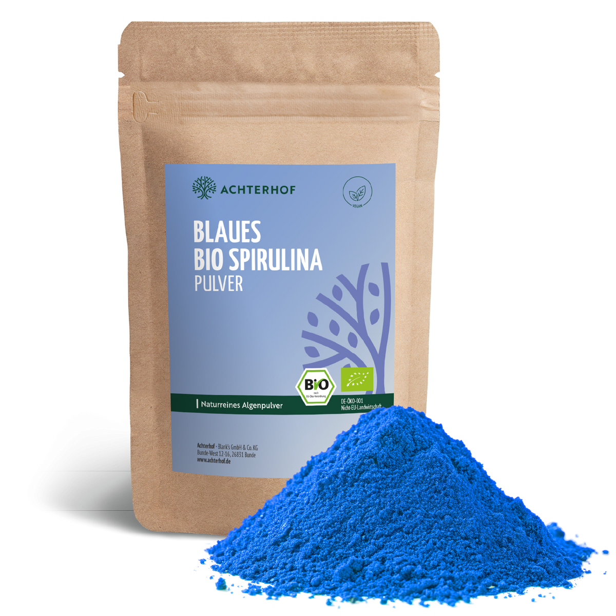 Blaues Bio Spirulina Pulver (100g)