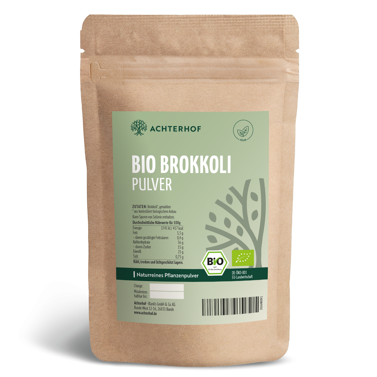 Brokkoli Pulver Bio (1000g)