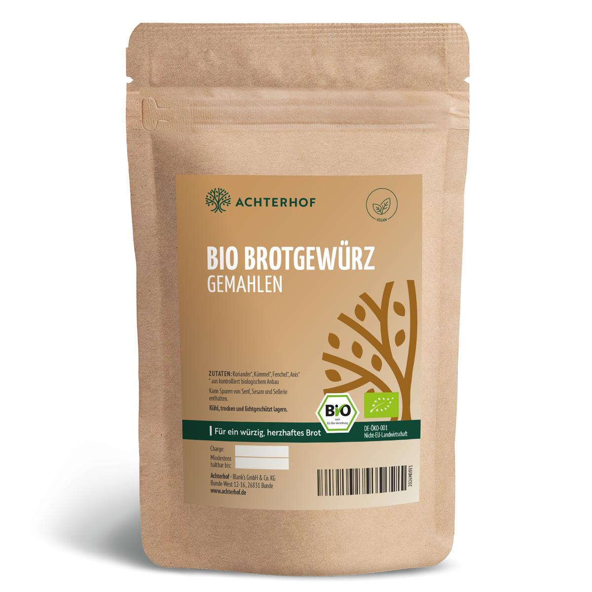 Brotgewürz gemahlen Bio (100g)