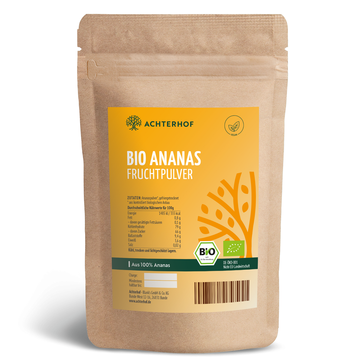 Bio Ananas Fruchtpulver (100g)
