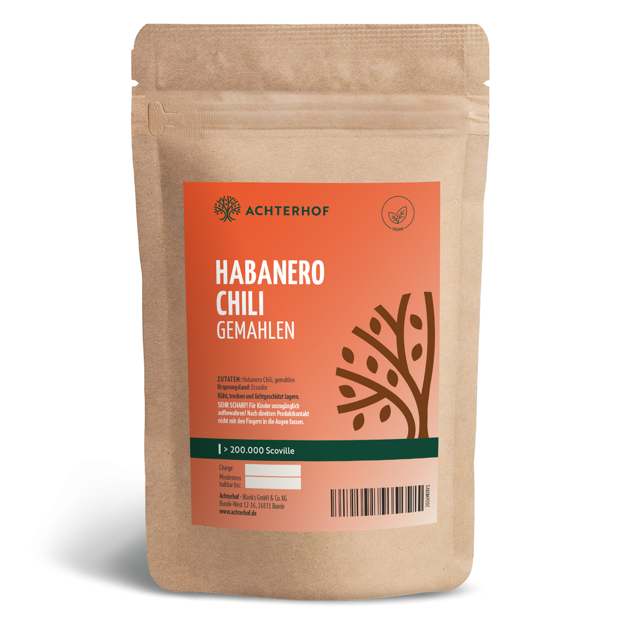 Habanero Chili gemahlen (100g)