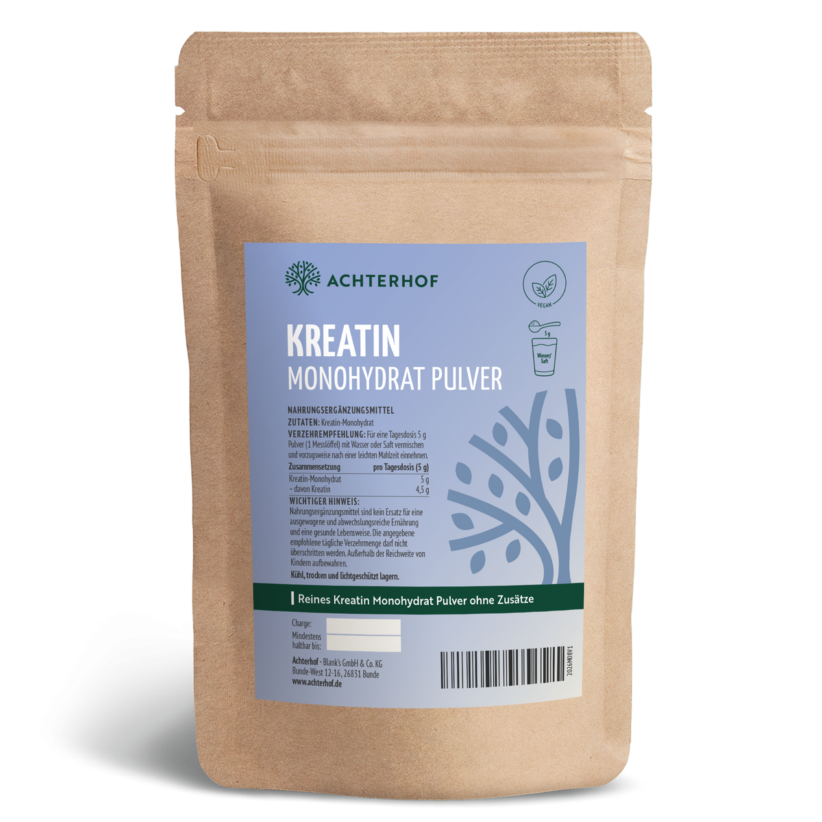 Kreatin Monohydrat Pulver (250g)