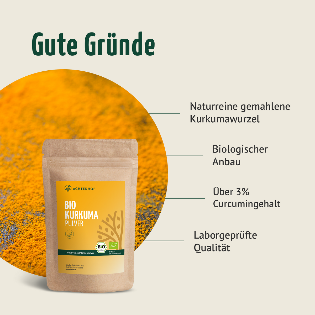 Goldene Milch Mischung 5er Set mit Vitamin D3 + K2