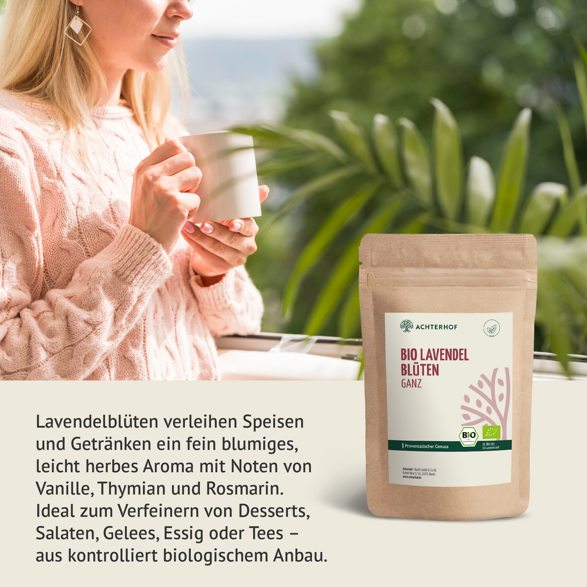 Lavendelblüten ganz Bio (250g)