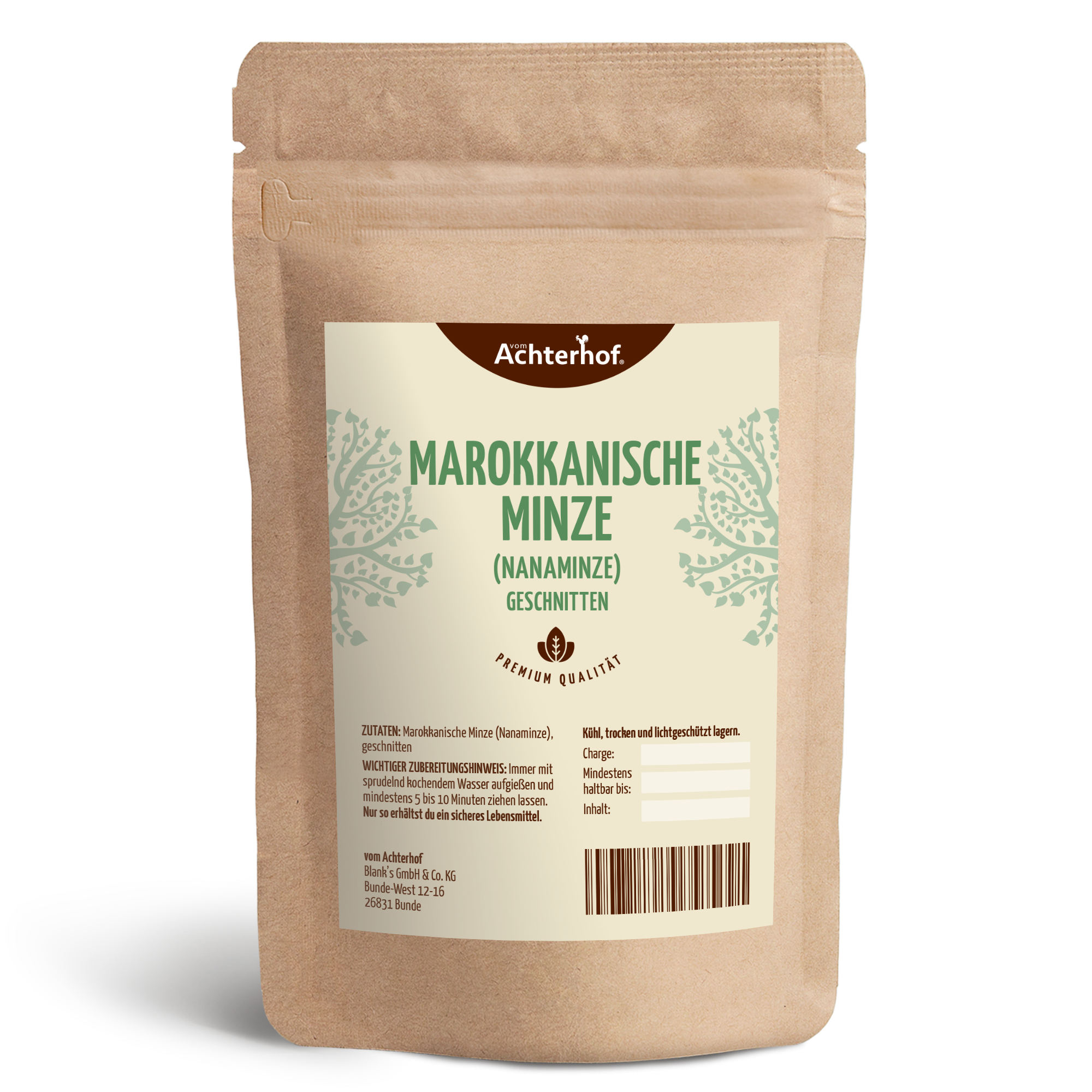 Marokkanische Minze geschnitten (500g)