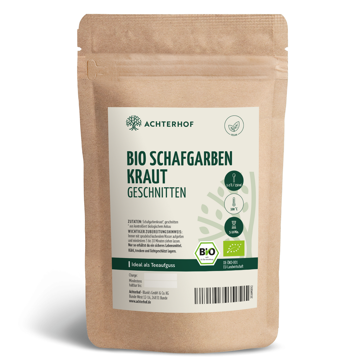 Bio Schafgarbenkraut geschnitten (250g)
