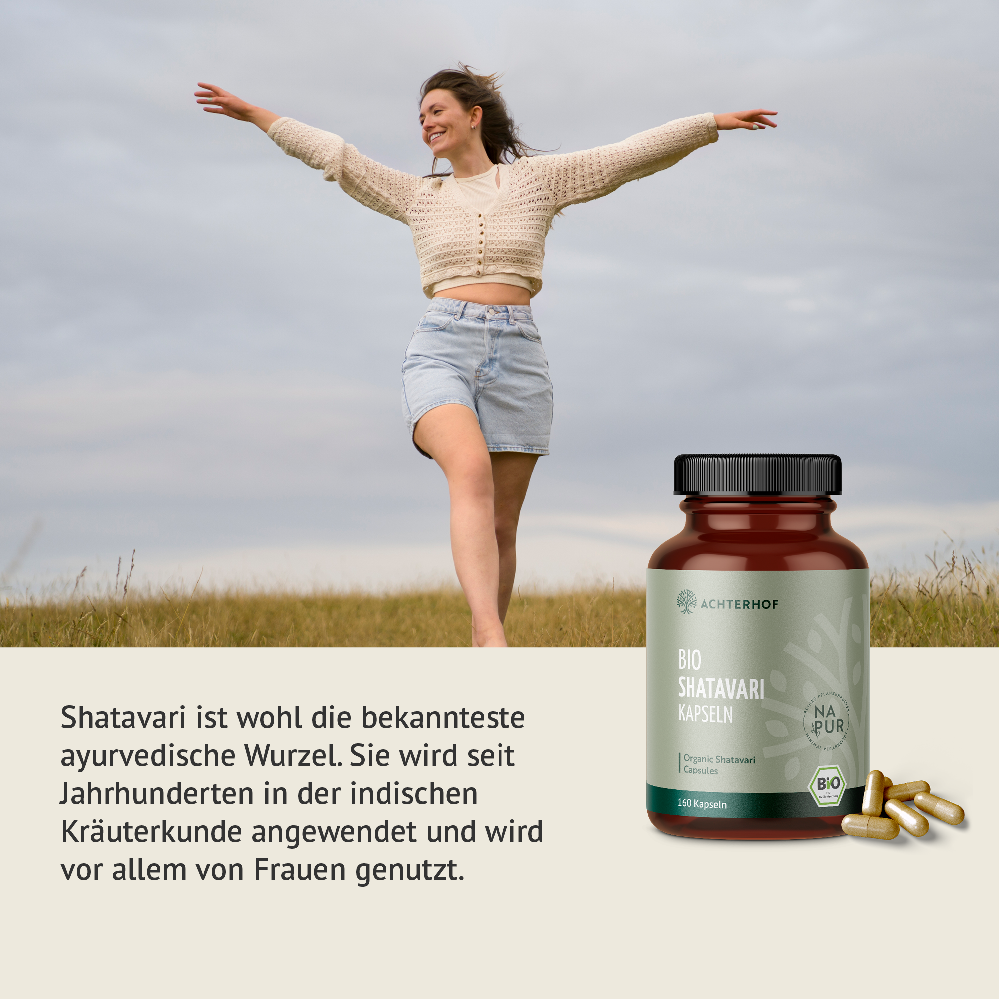 Bio Shatavari Kapseln (160 Kapseln)