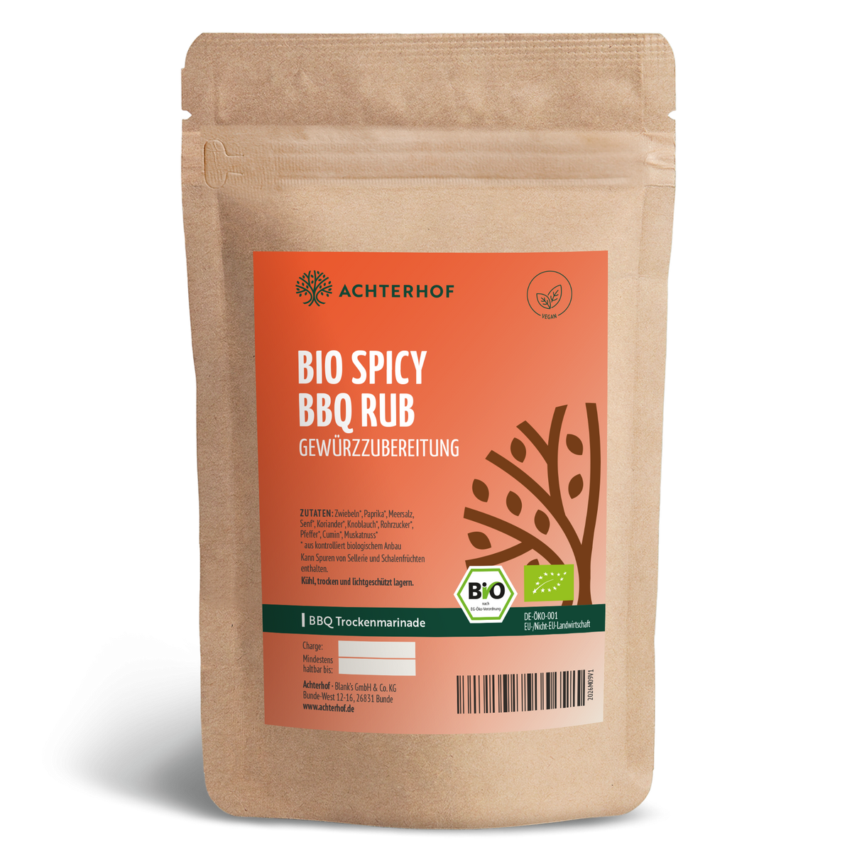 Spicy BBQ Rub Gewürzzubereitung Bio (100g)