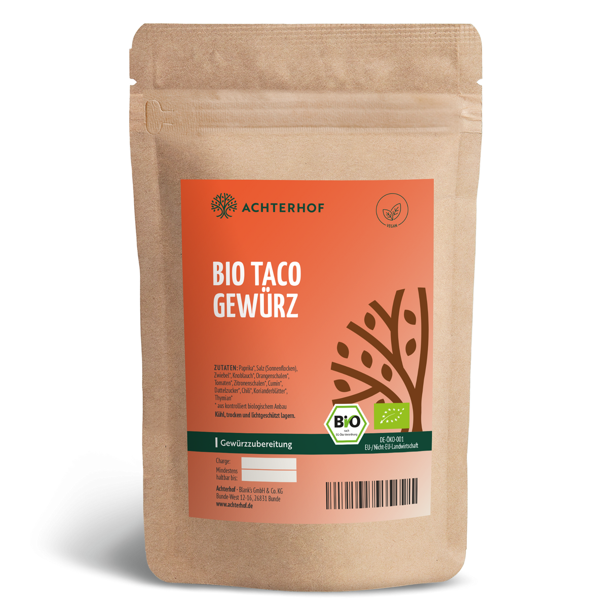 Bio Taco Gewürzzubereitung (100g)